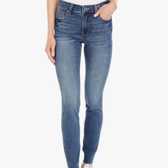 Kut from the Kloth | Mia Fab AB Toothpick Skinny Jeans with Raw Hem | Sz 6 - Picture 1 of 11